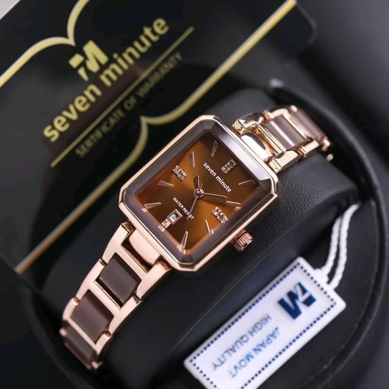 jam tangan cewe SEVEN MINUTE original Anti air rantai Mix keramik garansi 12 bulan 1