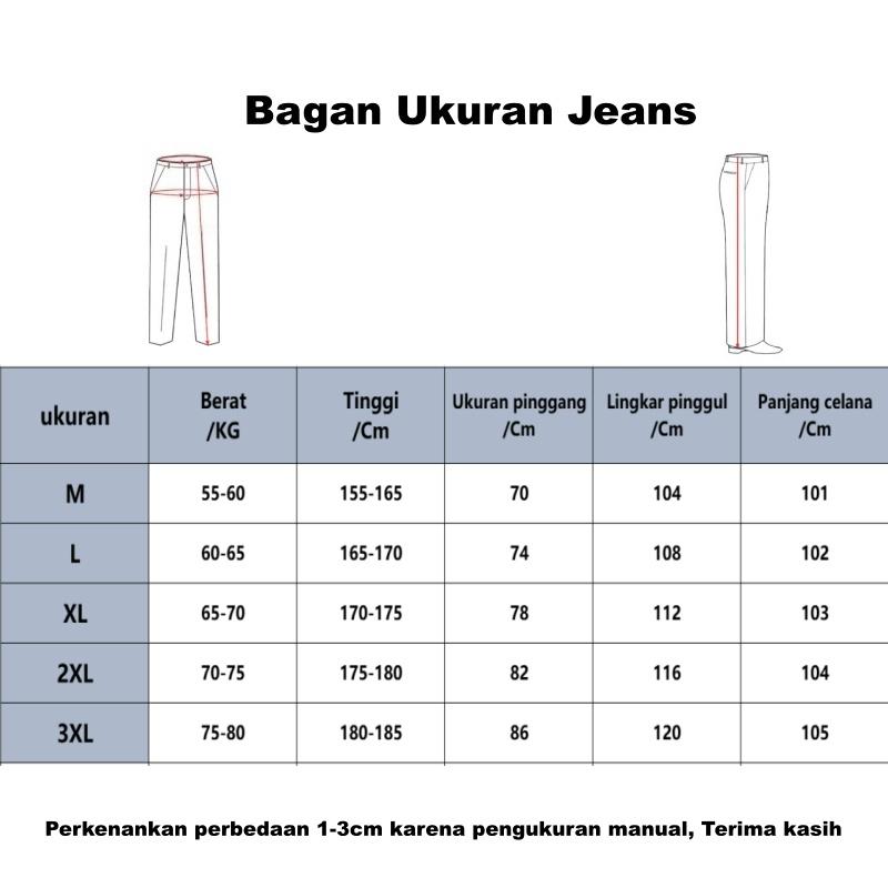 celana baggy jeans pria celana jeans korean style pria celana cowok panjang kekinian
