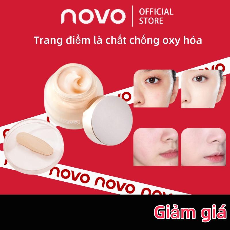  【COD  Kem Nền Dạng Kem Siêu Lì Chống Thấm Nước 24H Lau Trôi Tự Nhiên Cho Người Mới Trang Điểm Hàng Ngày Dễ Dùng NOVO 5446 