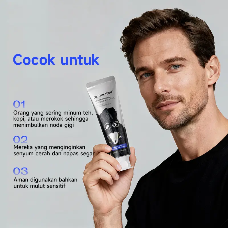 Pasta Gigi Pemutih dengan Arang Aktif 1PCS 100g