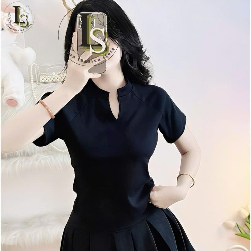 Áo Thun Babytee Borip Trơn Cổ Trụ Tay Ngắn Nữ Women Form Basic Tôn Dáng Ôm Body Dáng Ngắn . Chất liệu: Vải Borip Áo Baby Tee Của Nữ Áo Nữ Hottrend Hotgirl Áo Baby Tee Kiểu Nữ áothun tank top aothun vietnam ao phoico muahe b