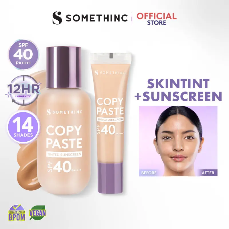SOMETHINC Copy Paste Tinted Sunscreen SPF 40 PA++++ - Skin Tint Wajah