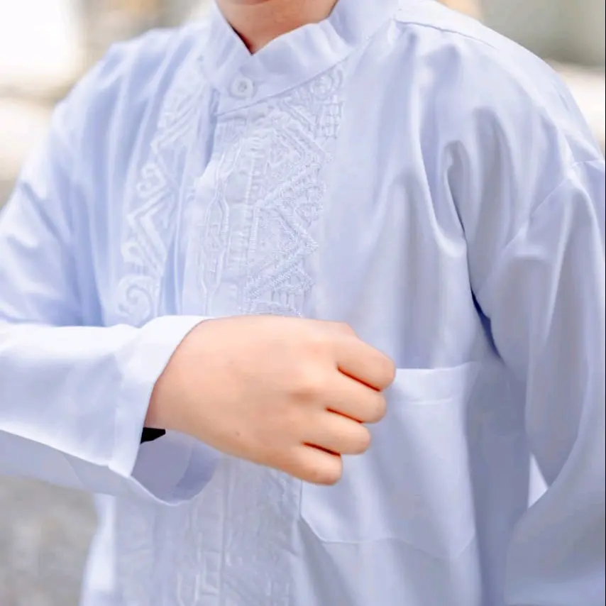 setelan Koko anak khusus putih#setelan Koko kancing Muslim Putih