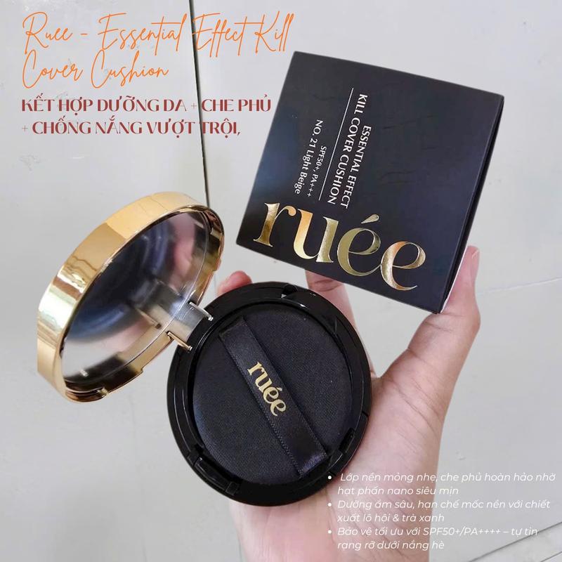 MP1340 - Phấn Cushion Ruee No.21 – Che Phủ Mịn – Lên Tone Tự Nhiên – Kiềm Dầu – Lâu Trôi