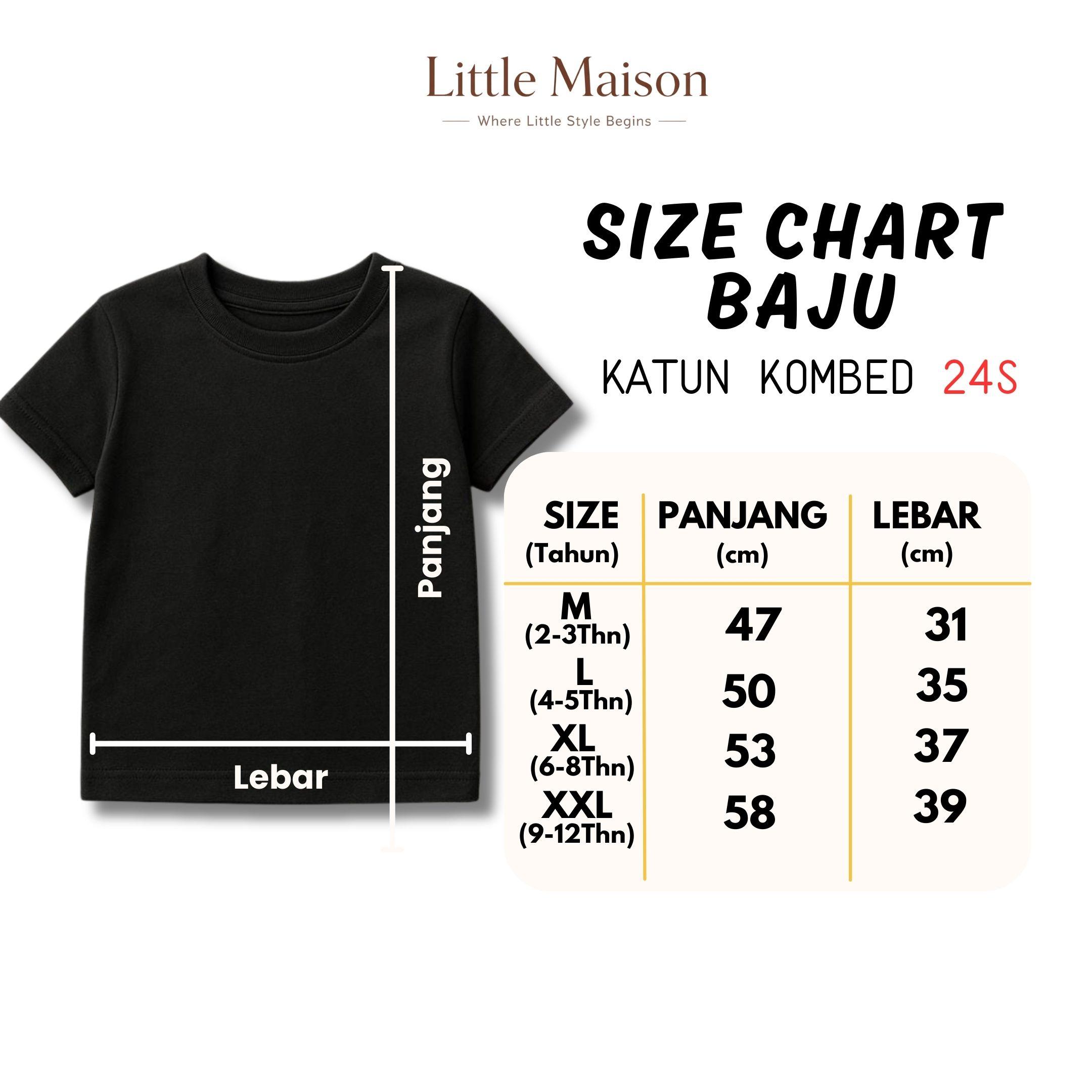 LITTLE MAISON KAOS ANAK ROBLOX DAN BOBOIBOY SERIES USIA 2  - 12 TAHUN UNISEX