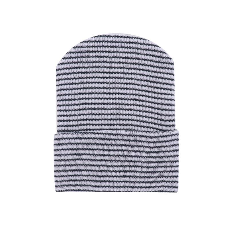 Product Introduction of Baby Boy Girl Hat Infant Striped Fetal Hospital Cap Soft Turban Newborn Nursery Cap Kids Outdoor Casual Beanie Hat Headwrap 21