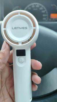 Product Review of LENYES LHF07 Mini Fan Portable 5 Speed Wind Adjustable LED Digital Display Kipas Angin Genggam 1200mAh from S**n s**o 0