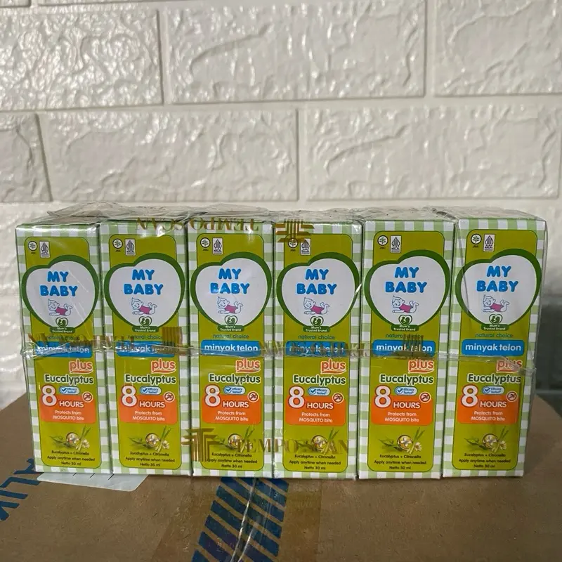 Minyak Telon My Baby 1 Lusin / 12 Botol 30 Ml - Cocok untuk Bayi - Cewek, Cowok Menghangatkan Kulit Perut 1