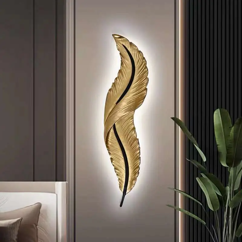 New Lampu Dinding Modern Minimalis Interior Hias LED Lamp Bulu 5692 Interior LAmp Classic MOdel Cocok Untuk Ruangan INdoor DAlam Rumah CAfe TAmu  KAmar Hotel KAntor Aula Lorong Altar Teras Rumah Kafe Bar Dapur Cafe Restorant Retoran 0