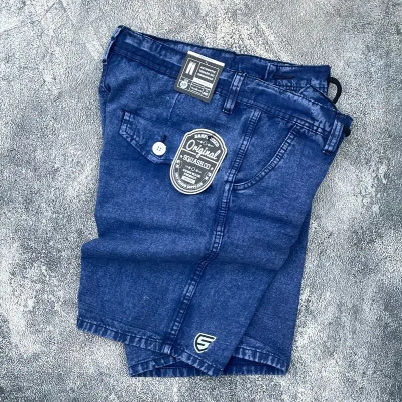 CELANA PENDEK KOLOR Celana Jeans Pendek Laki laki Warna Hitam Snow Celana Pendek Jeans Sandwash Pria Premium Celana Pendek Distro Warna Hitam Dewasa 3
