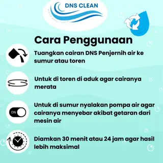 DNS Penjernih Air Water Blue 1 Liter Solusi Menjernihkan Air Sumur Keruh Dan Bau 5