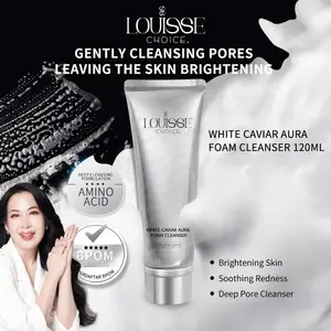 [YR] LOUISSE CHOICE White Caviar AURA FOAM CLEANSER 120ML AMINO ACID Brightening Skin Deep Pore Cleanser BPOM