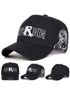 Gorra de béisbol unisex con bordado de letras groseras, sombrero ajustable con protección solar, gorra casual ajustada para viajes al aire libre, playa y vacaciones