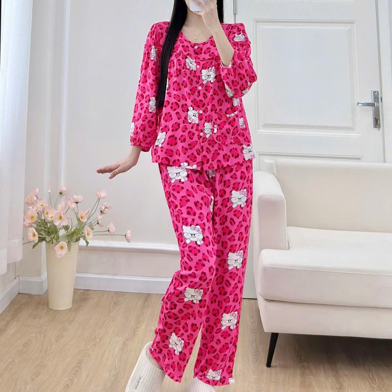  Taravn TDQD103 Đồ Bộ Tole Lanh Nữ Tay Dài Quần Dài Chất Liệu Tole Lanh Mềm Mịn Thấm Mồ Hôi Size 45-75kg Xuất Xứ Việt Nam 