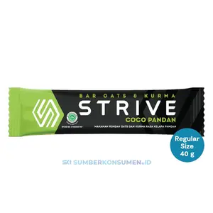Strive Energy Bar Coco Pandan Regular Size 40gr