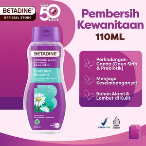 BETADINE WASH SIRIH RADIANCE BLOSSOM Pembersih Kewanitaan 110ml BETADINE WASH SIRIH RADIANCE BLOSSOM Pembersih Kewanitaan 110ml