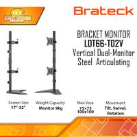 Gambar Bracket Monitor TV 17-32inch BRATECK LDT66-T02V Vertical Dual-Monitor Steel Articulating dari Techno Computer Bali Kota Denpasar 1 Tokopedia