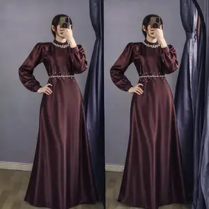 BRINA DRESS MAXI GAUN MEWAH ELEGAN LEBARAN BRIDESMAID KEKINIAN 2026 KONDANGAN MUSLIM REMAJA