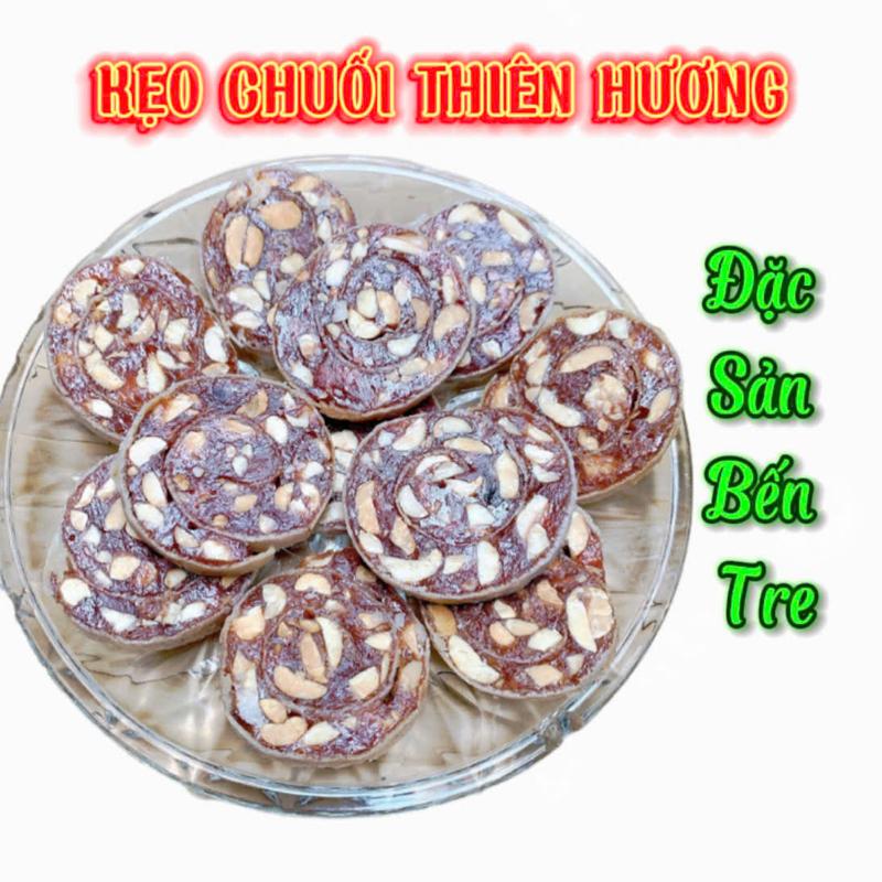 Kẹo Chuối CUỘN GỪNG đậu phộng  BÁNH TRÁNG-Đặc sản Bến Tre Ăn Vặt Food Candy Snack Chua 2