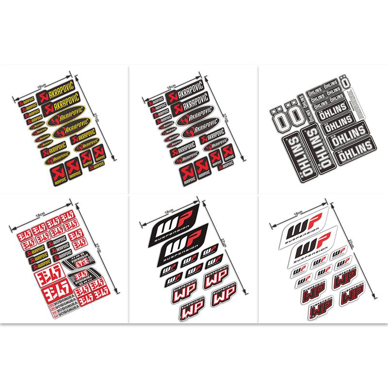 Product Introduction of Ducati KTM Akrapovic agv Yoshimura WP Universal Motorcycle Fairing Stickers 5