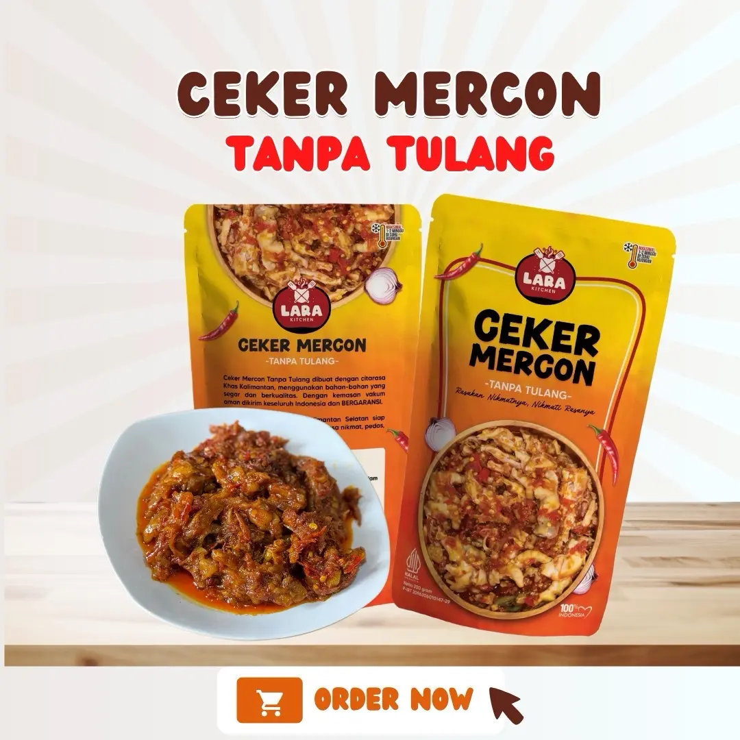 SAMBEL Paket Bundling 2 bks CEKER MERCON TANPA TULANG 200gr Food