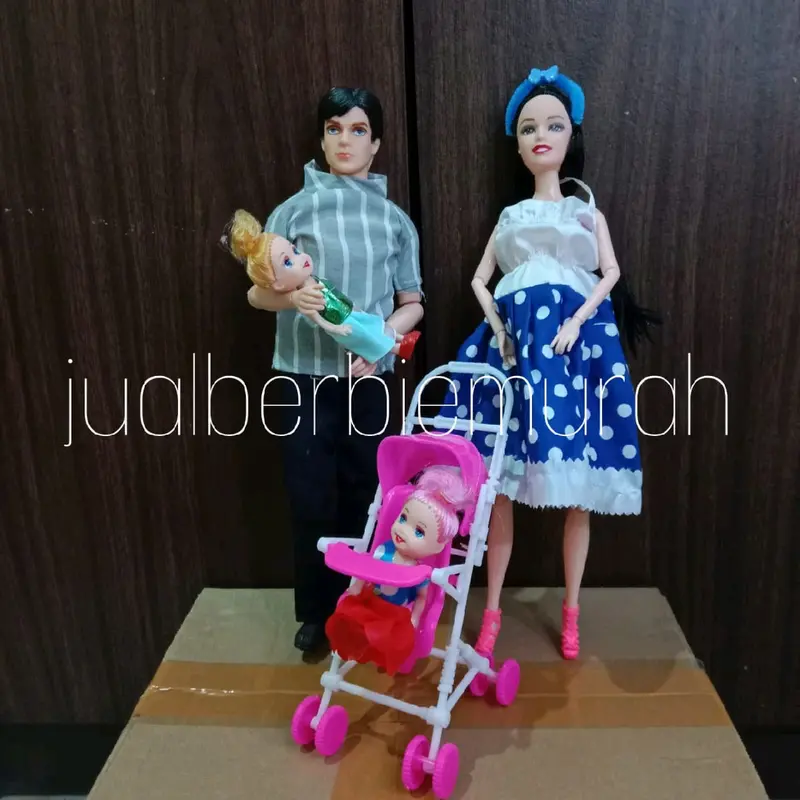 (SATU SET) SEPASANG BONEKA BERBIE TEKUK LAGI HAMIL / MAINAN PIVOTAL HAMIL (COD BAYAR DI TEMPAT) 5
