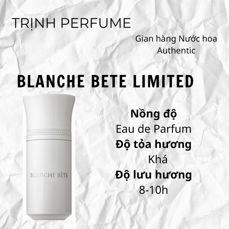 5 10ml Blanche Bete Limited Nước hoa nữ ngọt phấn sữa