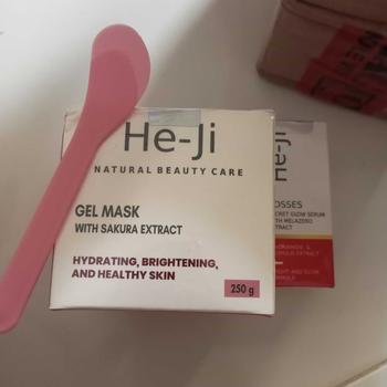 Product Review of [He-Ji] PROMO BUNDLING HEMAT Gel Mask With Sakura Exract 250gr & Rosses Secret Glow Serum 20ml from y**i 2