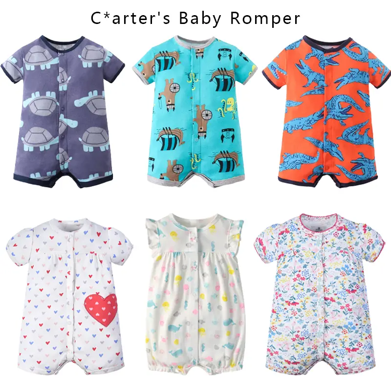 Baby Boy Jumpsuit Cotton Cartoon Toddler Girls Rompers Newborn Baby Costume Kids Infant Girl Clothes