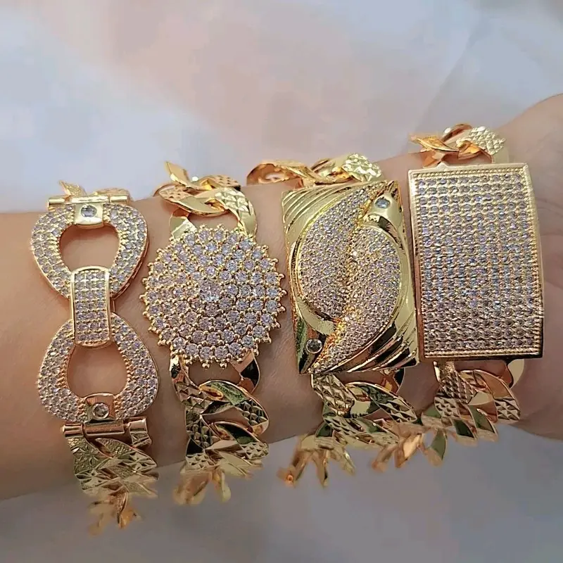 Gelang Sisik Naga plat permata Perhiasan Wanitaa - Bracelets 0