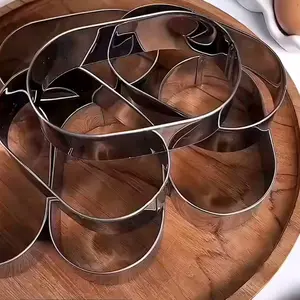 ring roti isi /ring roti oval ukuran 10x6x3 cm stainles steeel tebal 1 lusin 12 pcs