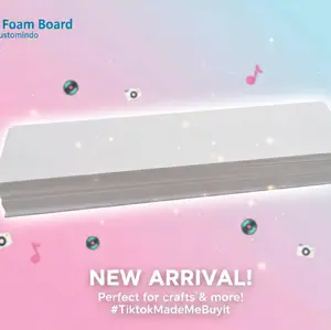 PVC Foam Board 3mmx40cmx9cm Cocok Untuk Maket Diorama Miniatur Partisi Tempel Stiker Digital Printing Banner Photoboth Dekorasi Ruangan Indoor Dan Outdoor Serta Kerajinan Tangan Lainnya