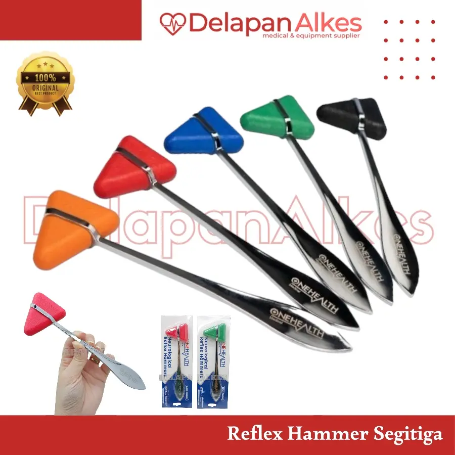 OneHealth Reflex Hammer Segitiga / Neurological Taylor Hammer Triangle Palu Reflek General Care