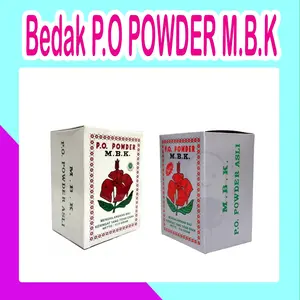 P.O MBK Powder Silver/Putih Box (isi 12)/Bedak MBK Super/Biasa