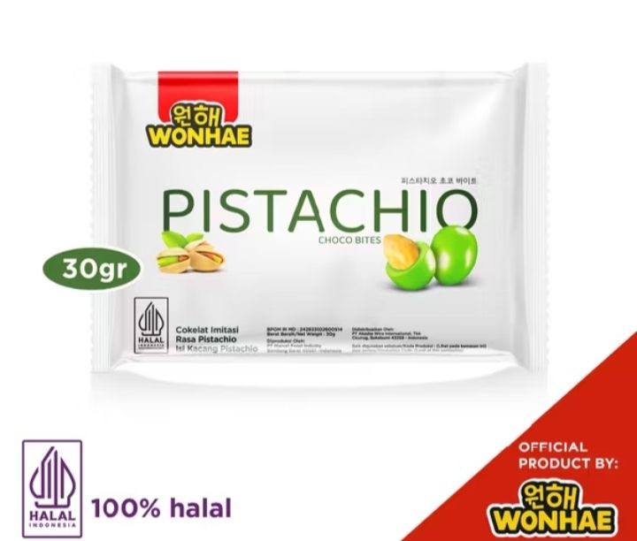Ready stok Wonhae Pistachio Chocho Bites 30gr ex 2026-06 silahkan diorder kk
