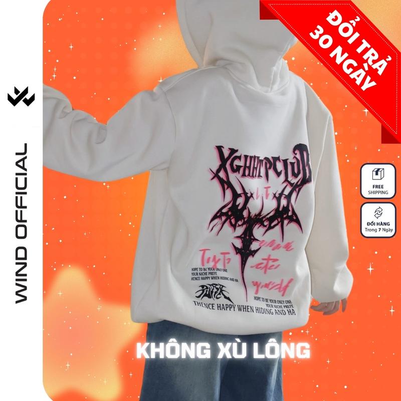  Áo hoodie bản Premium WIND SWORD nam nữ Không Xù Lông Nỉ ép Hàn áo khoác dây kéo nỉ bông  local brand unisex chống nắng 