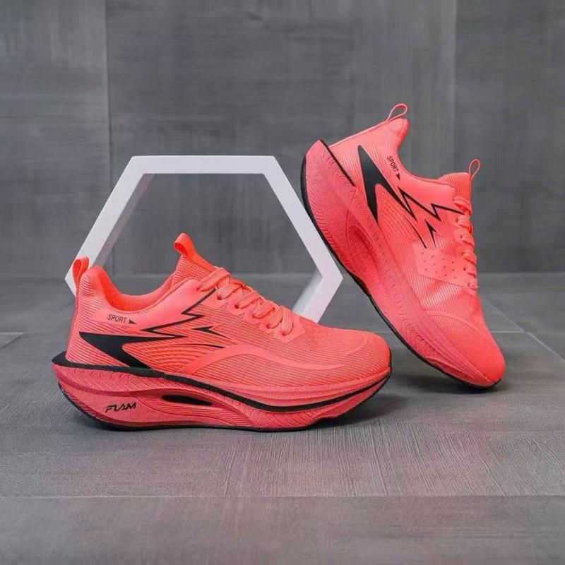  Giày Thể Thao Nam Nữ Chạy Bộ Aerobic Đế Nhẹ QLG-8611 Đỏ Cam Sneaker Sport Tập Thể Dục Tập Chạy Bộ 
