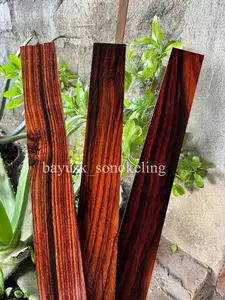 Bisa Cod Kayu Sonokeling motif cerah dan cantik full galih sudah serut halus ukuran ukuran 1 x 5 x 40-60 cm