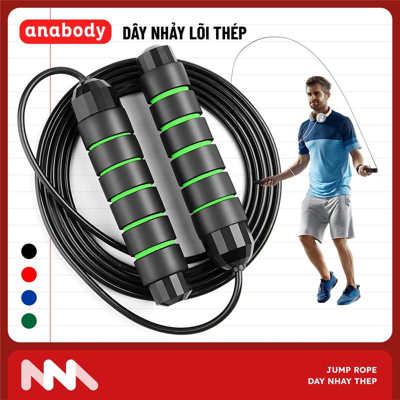 Dây Nhảy, Dây Nhảy Thể Lực Tập Thể Dục Thể Thao Cao Cấp 2,9m - DN01
