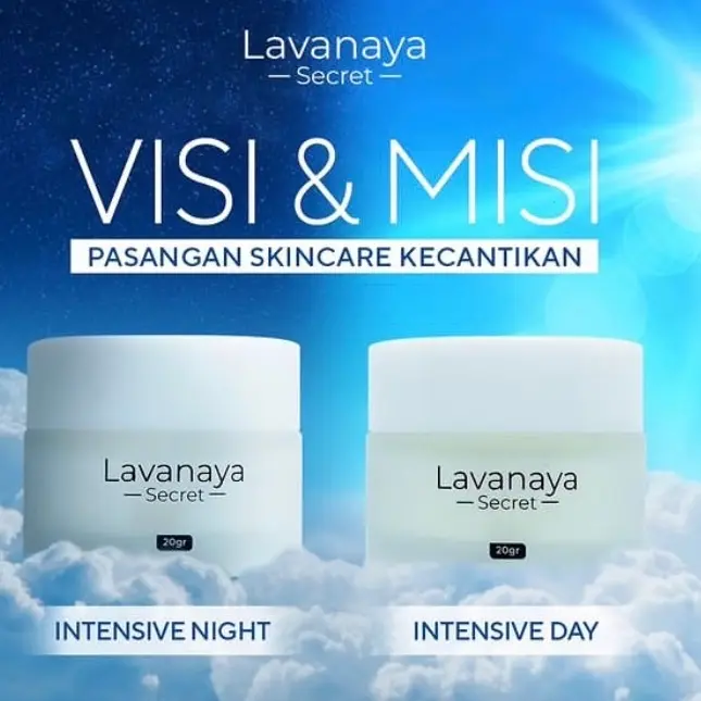 Lavanaya Secret DAY & NIGHT CREAM Untuk Kulit Glowing, Sehat, dan Terlindungi 24 Jam Mencerahkan Wajah Bekasnya Hitam Pencerah Muka