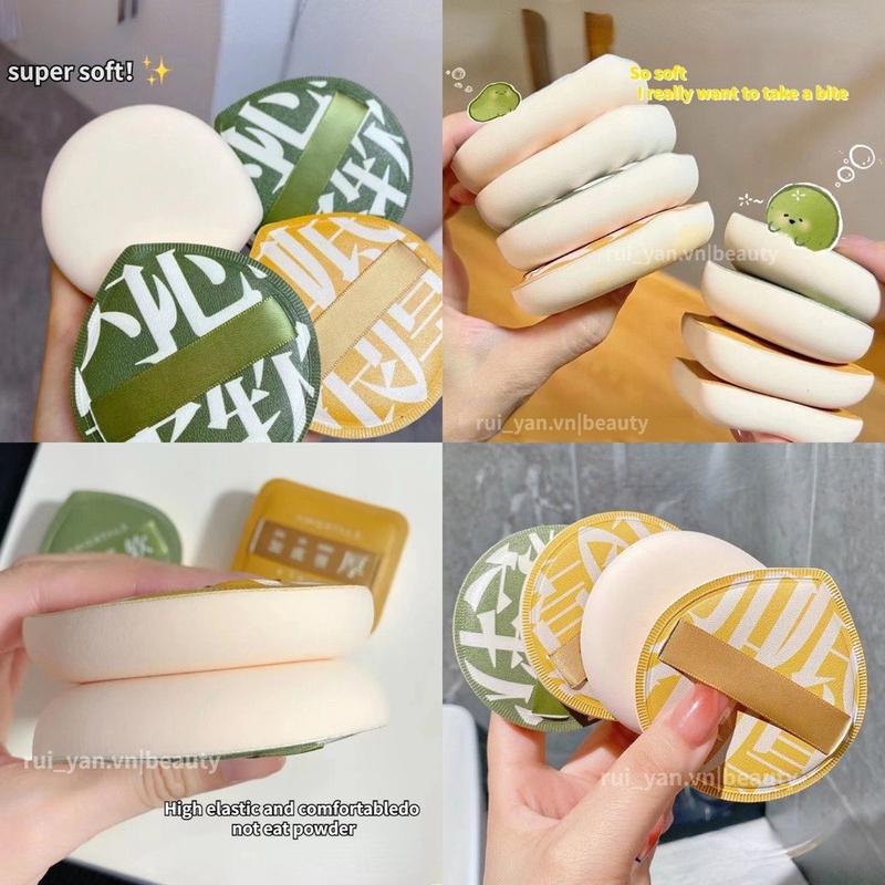 Mút Tán Kem Nền Mút Trang điểm Big Size Kèm Hộp Đựng Mút Tán Phấn Cushion Mềm Mịn Đàn Hồi Bigsize