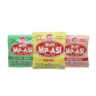 ISI 5 PCS - Sun Bubur Bayi Kemasan Ekonomis Sachet Makanan Bayi MPASI 6 Bulan + 20 Gram