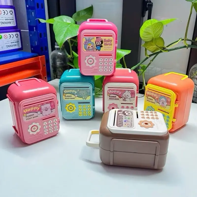 Két sắt mini hoạ tiết Kuromi Labubu màu tím xinh yêu cho bé đựng tiền tiết kiệm - Ống Heo 1