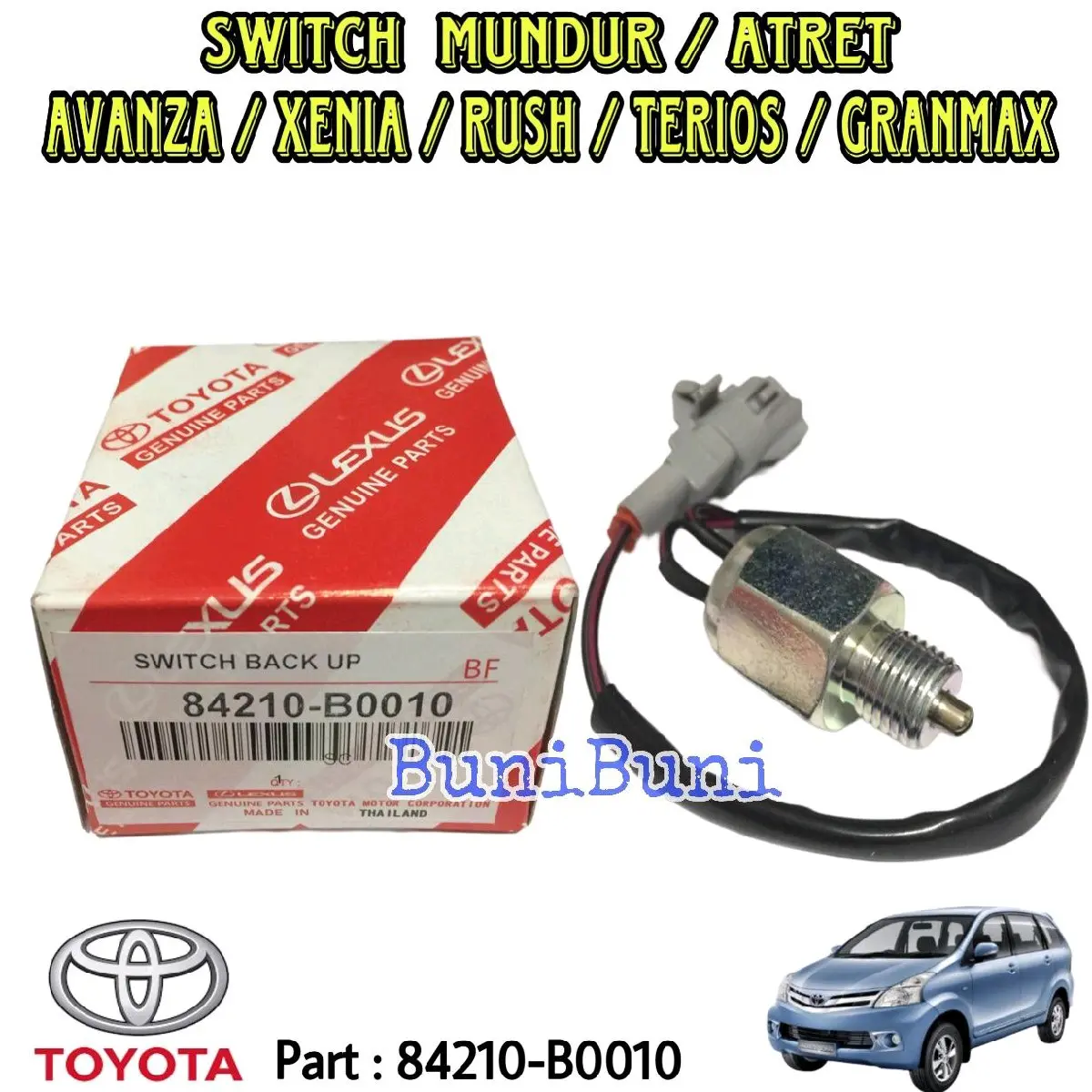 SWITCH MUNDUR AVANZA / Swit Sensor Mundur Atret Mobil AVANZA - XENIA - RUSH - TERIOS - GRANMAX - LUXIO / BACK UP SWITCH AVANZA