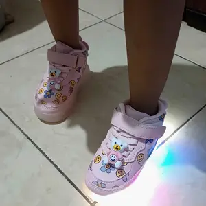 SEPATU KAKI ANAK Fashion LED BOOTS BEAR / SEPATU ANAK PEREMPUAN / SEPATU ANAK IMPORT - BEARBEARSHOP sintetis import tanpa hak