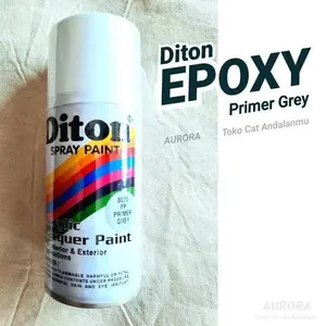 Cat Pilok Diton Spray Paint 8020 Primer Grey 150ml Epoxy Epoksi Dasaran Abu abu Poksi Foxy Poxy