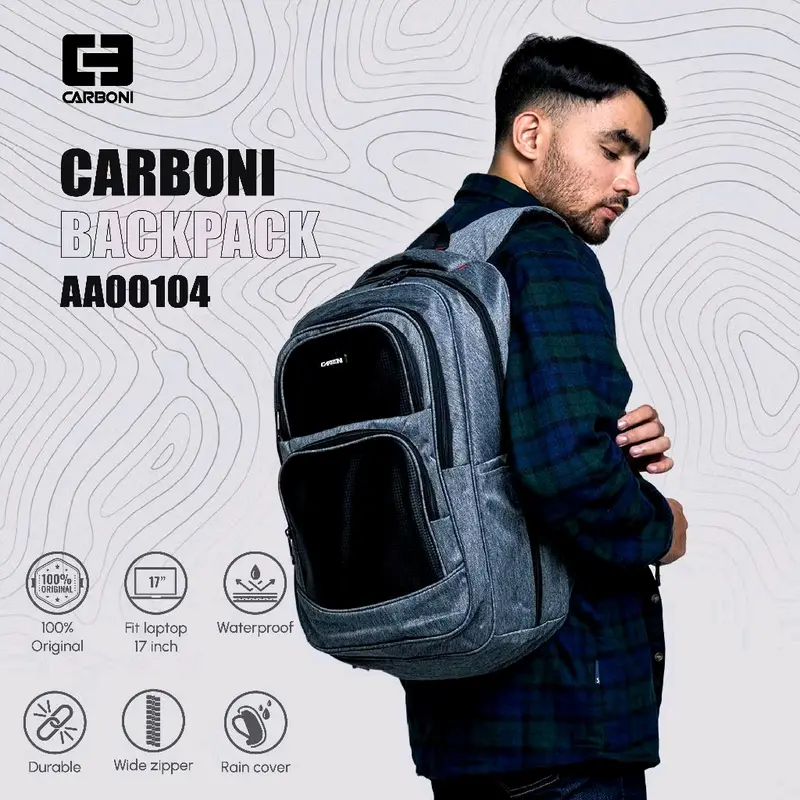 TAS RANSEL LAPTOP CARBONI AA00104 Backpack 0