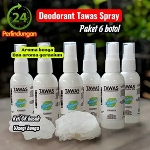 BELI 1 DAPAT 6 BOTOL Deodorant Spray Tawas AROMA BUNGA asifaa P03