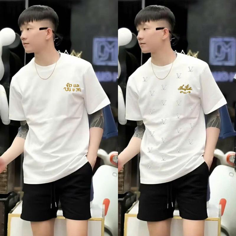 Set Bộ Tạo Kiểu Thêu Chữ Phong cách boy phố, chất vải thun mặc mát, set đồ nam mặc hè mát mẻ thấm hút mồ hôi tốt, mặc thoải mái