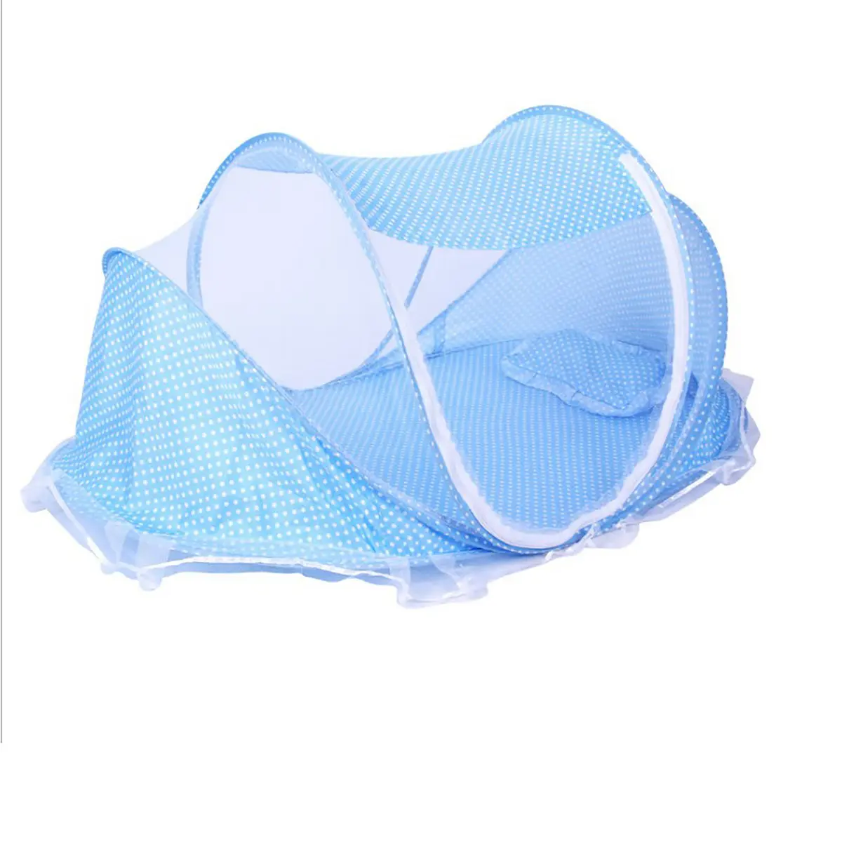 Children Folding Mosquito Nets Newborn Baby No Installation Mosquito Net Boy Girl Zipper Boat Mosquito Nets With Pillow Music